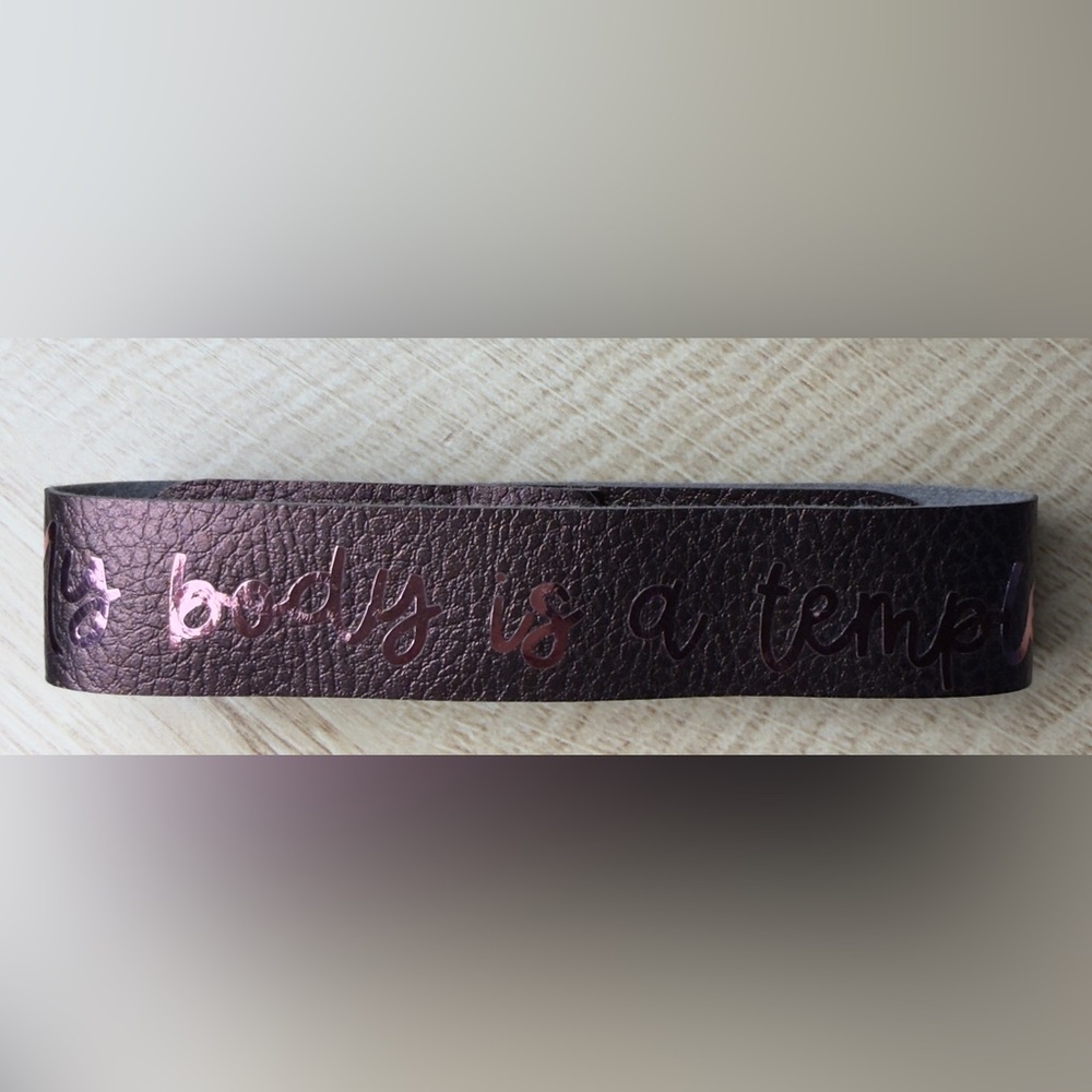 Brown Faux Leather Bracelet